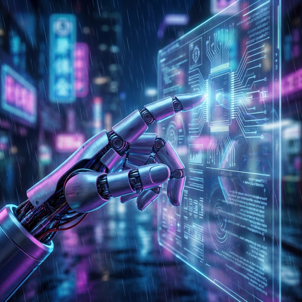 Futuristic AI Interface