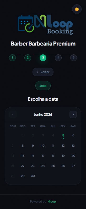 Vers&atilde;o mobile da agenda